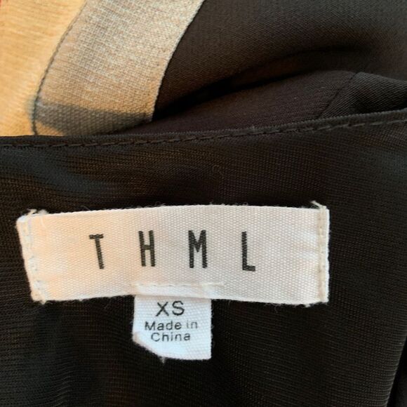 Sz X Small Red and Black THML dress - Picture 2 of 12